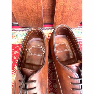 美品Santoni サントーニ ストレートチップ UK7 茶 マッケイ製法