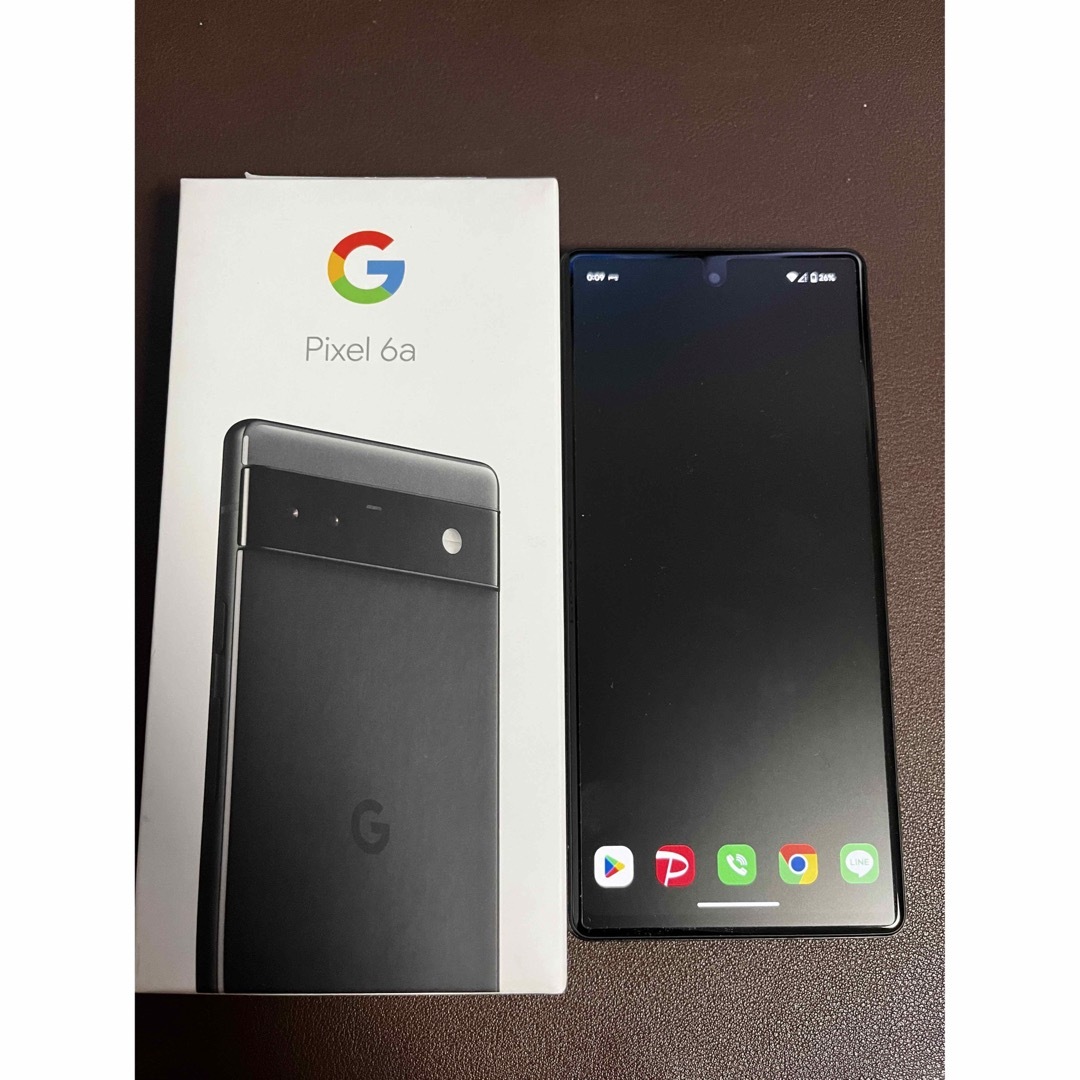 Google Pixel(グーグルピクセル)の☆pixel6a チャコール　極美品 SIMフリー☆ スマホ/家電/カメラのスマートフォン/携帯電話(スマートフォン本体)の商品写真