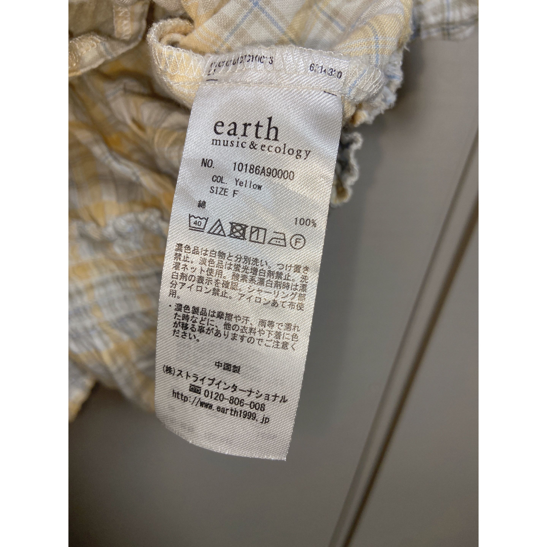 earth music & ecology(アースミュージックアンドエコロジー)のearth music&ecology チェックトップス レディースのトップス(シャツ/ブラウス(半袖/袖なし))の商品写真