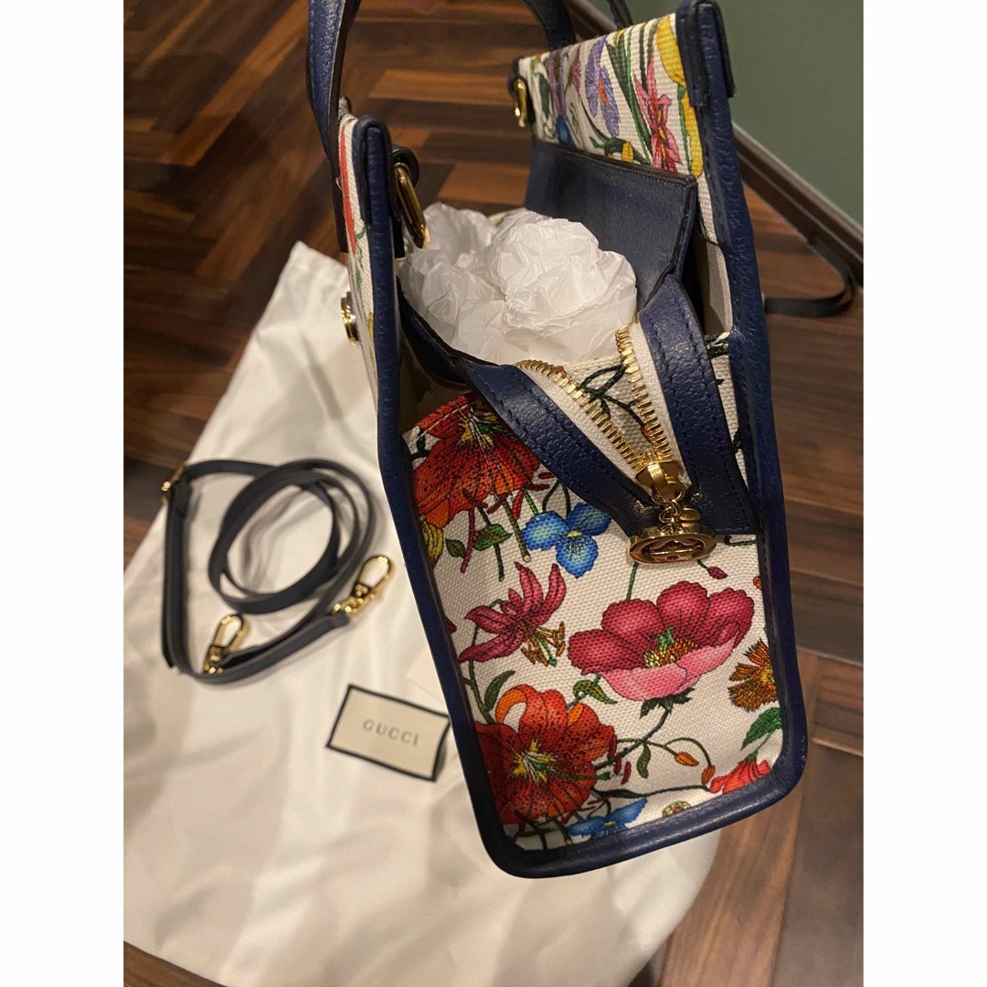 GUCCI - GUCCIグッチ フローラハンドバックショルダーバッグ GUCCI - GUCCIグッチ フローラハンドバックショルダーバッグ