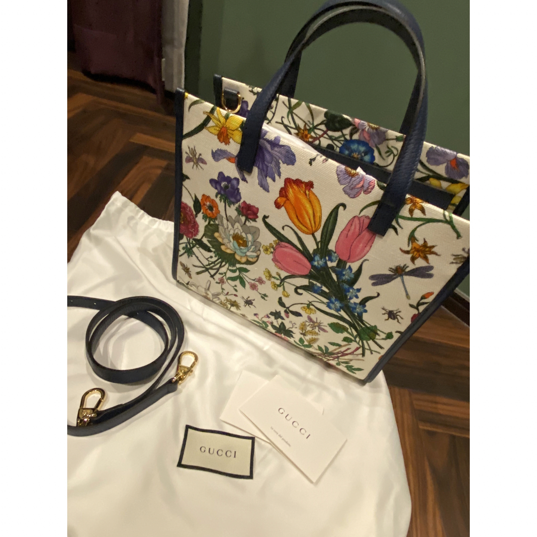 GUCCI - GUCCIグッチ フローラハンドバックショルダーバッグ GUCCI - GUCCIグッチ フローラハンドバックショルダーバッグ