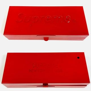 【美品】Supreme ロゴミニツールボックス 小物入れ レッド アメリカ製