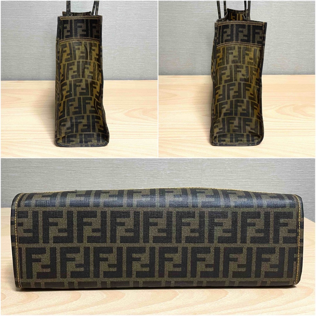 ✨新品未使用✨ FENDI フェンディ ズッカ メッシュ トートバッグ ポーチ付