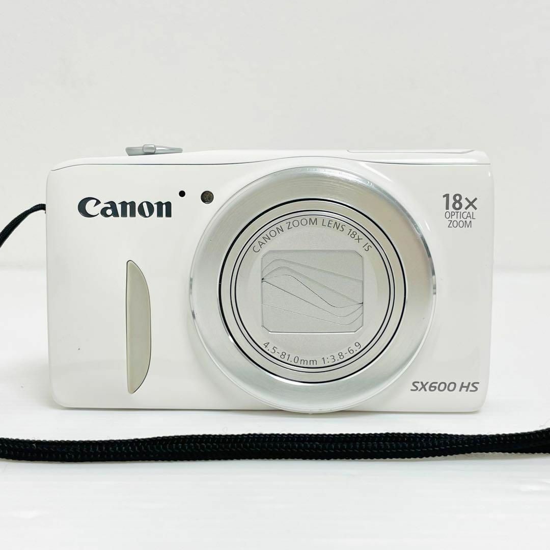 Canon(キヤノン)のCanon コンパクトデジカメ PowerShot SX600 HS ホワイト スマホ/家電/カメラのカメラ(コンパクトデジタルカメラ)の商品写真