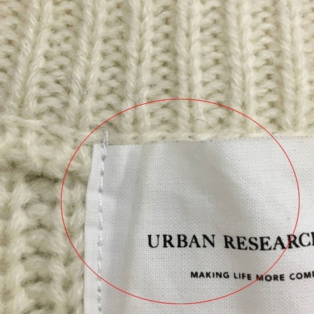 URBAN RESEARCH DOORS(アーバンリサーチドアーズ)のアーバンリサーチ ドアーズ セーター ニット 総柄 長袖 M 紺 白 ネイビー レディースのトップス(ニット/セーター)の商品写真