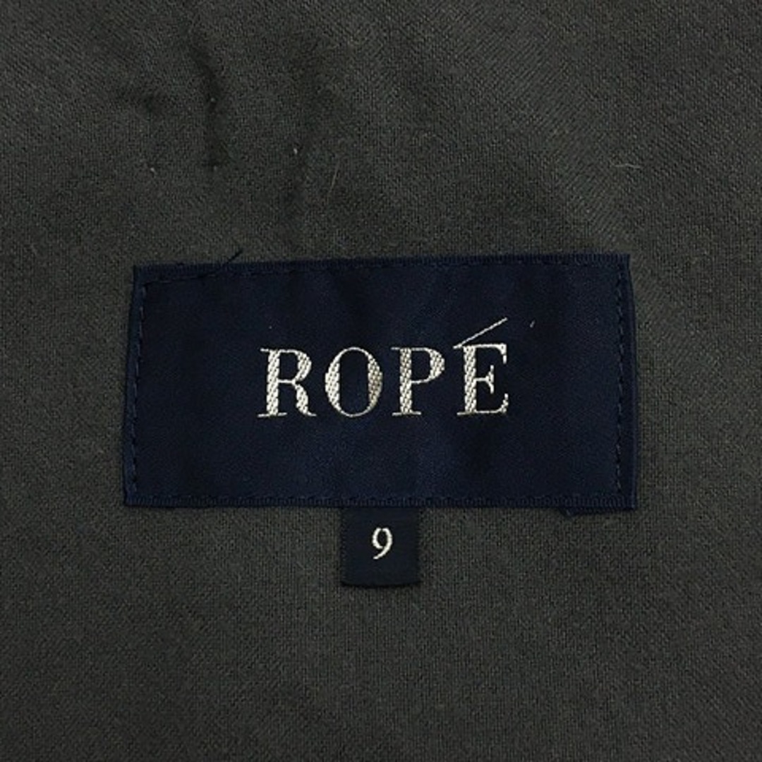 ROPE’(ロペ)のロペ ポンチョ コート ストライプ ウール アンゴラ混 長袖 9 グレー レディースのジャケット/アウター(ポンチョ)の商品写真