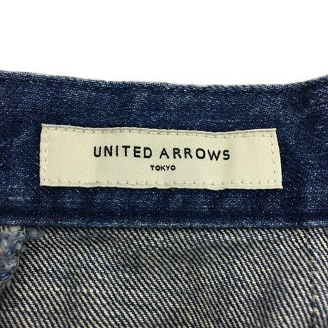 UNITED ARROWS(ユナイテッドアローズ)のユナイテッドアローズ スカート デニム フレア ひざ丈 無地 36 青 紺 レディースのスカート(ひざ丈スカート)の商品写真