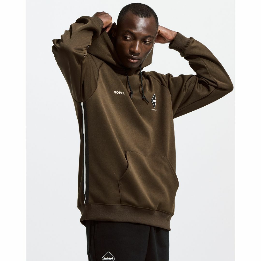 L FCRB 23AW TRAINING TRACK JACKET BROWN-