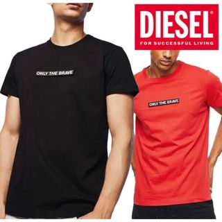 ディーゼル(DIESEL)の美品 DIESEL Tシャツ マジックテープ ベルクロ ロゴ XL 黒(Tシャツ/カットソー(半袖/袖なし))