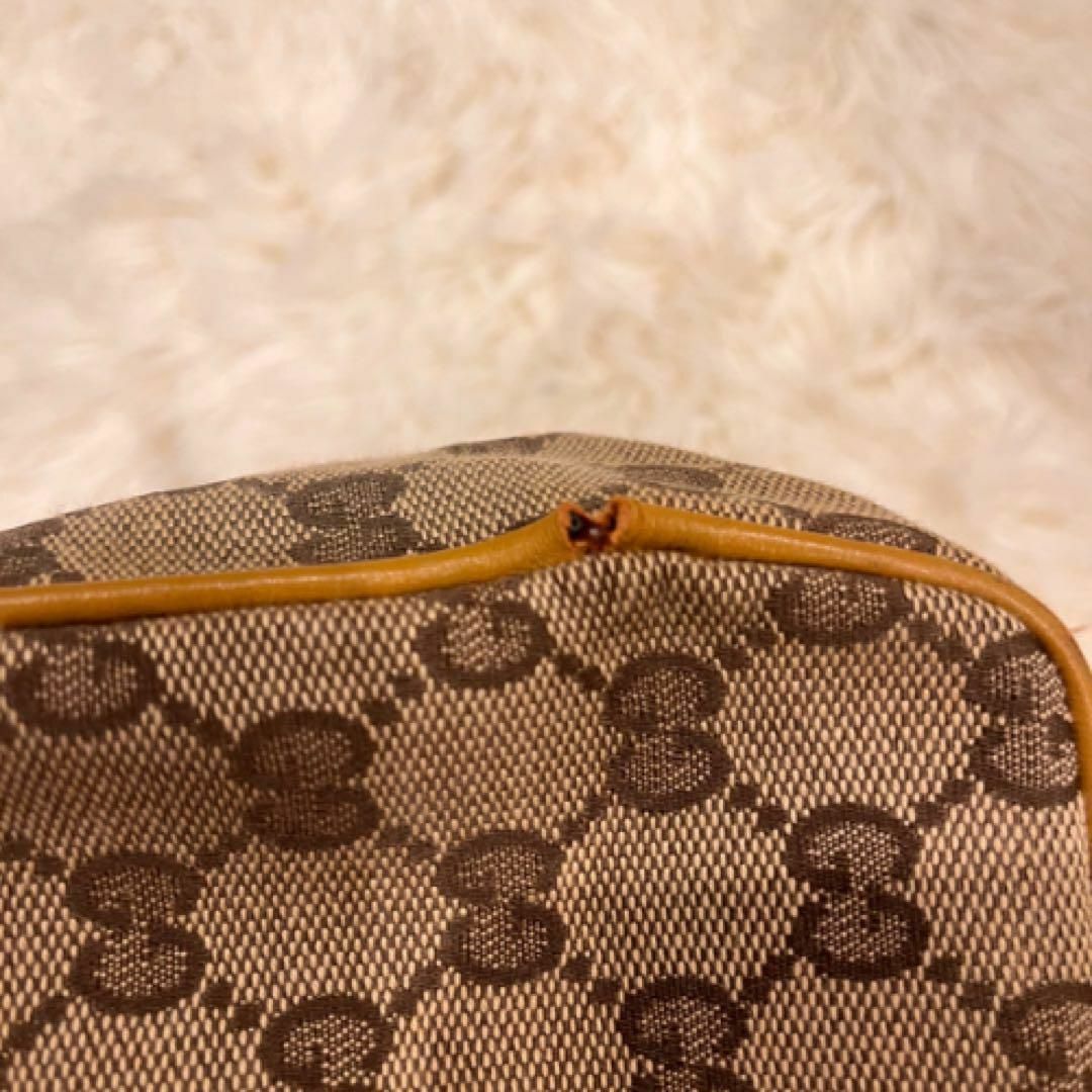 Gucci - 美品✨ グッチ ショルダーバッグ キャンバス レザー シェリー
