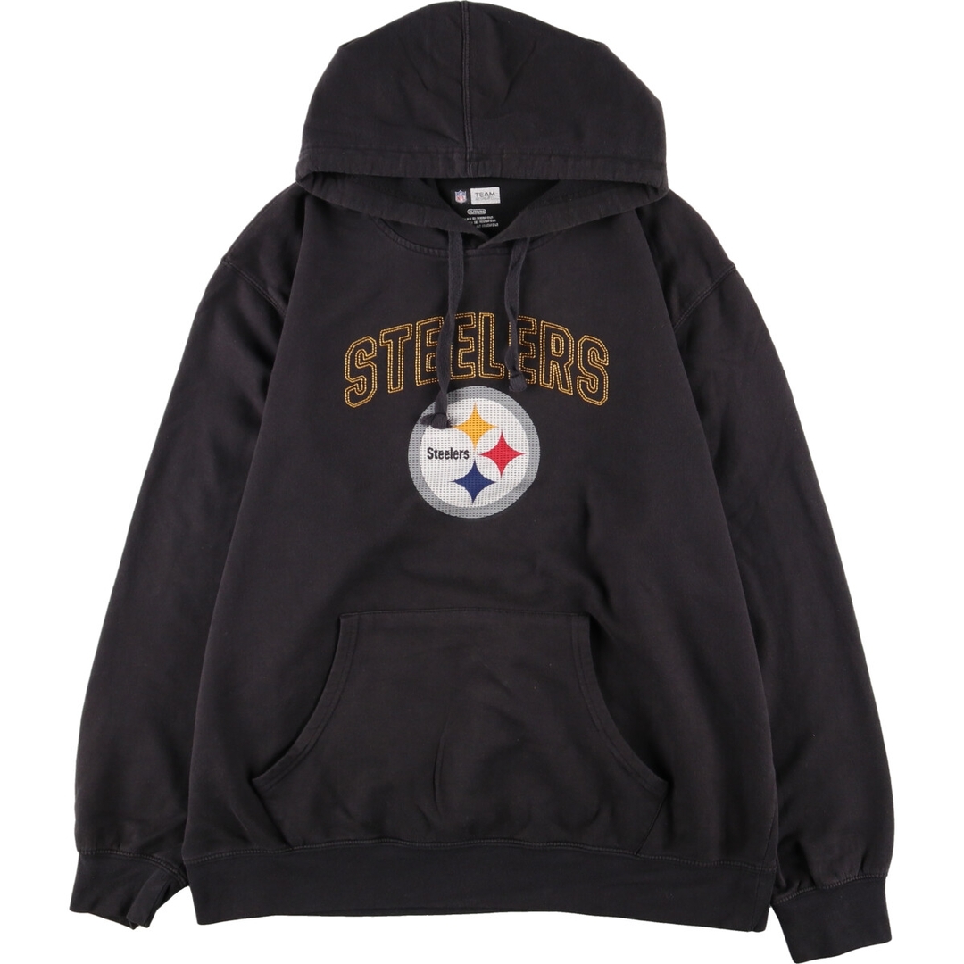 古着 TEAＭ APPAREL NFL PITTSBURGH STEELERS ピッツバーグスティーラーズ スウェットプルオーバーパーカー メンズXL  /eaa366483 | フリマアプリ ラクマ