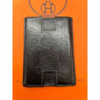 エルメス(Hermes)の美品　エルメス　ロドリング　カードケース  ブラック　エルメス刻印　製造年刻印有(パスケース/IDカードホルダー)