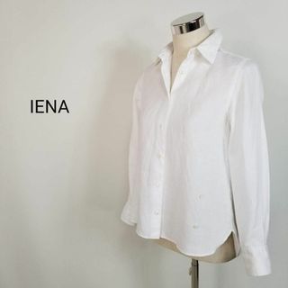 イエナ(IENA)のIENAオールリネン2wayカシュクールオープンカラーシャツ36白(シャツ/ブラウス(長袖/七分))