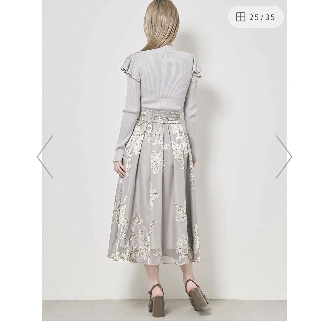 SNIDEL(スナイデル)のスナイデル オパールチューリッププリントスカート  レディースのスカート(ひざ丈スカート)の商品写真