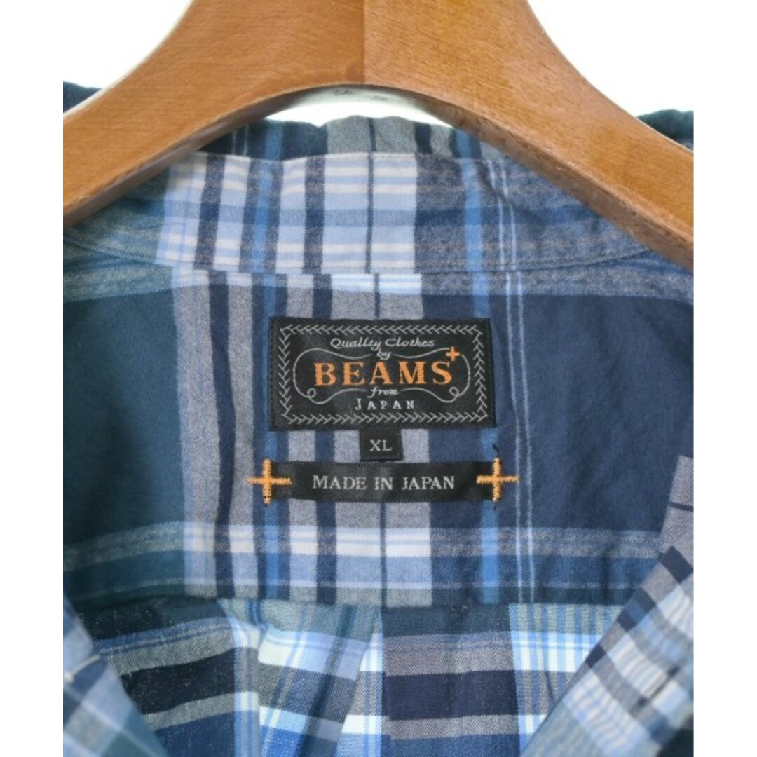 BEAMS PLUS ビームスプラス カジュアルシャツ XL 青