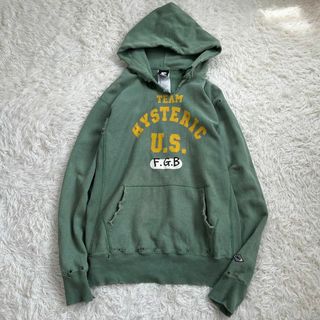 HYSTERIC GLAMOUR クラッシュ デザイン パーカー ヒステリック