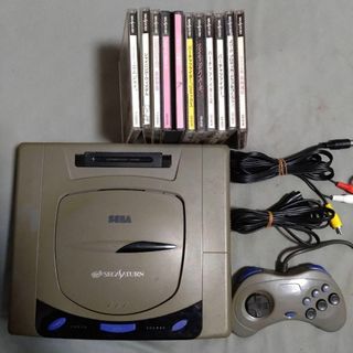 セガ(SEGA)のセガサターン 本体＋ソフト10枚セット(家庭用ゲーム機本体)