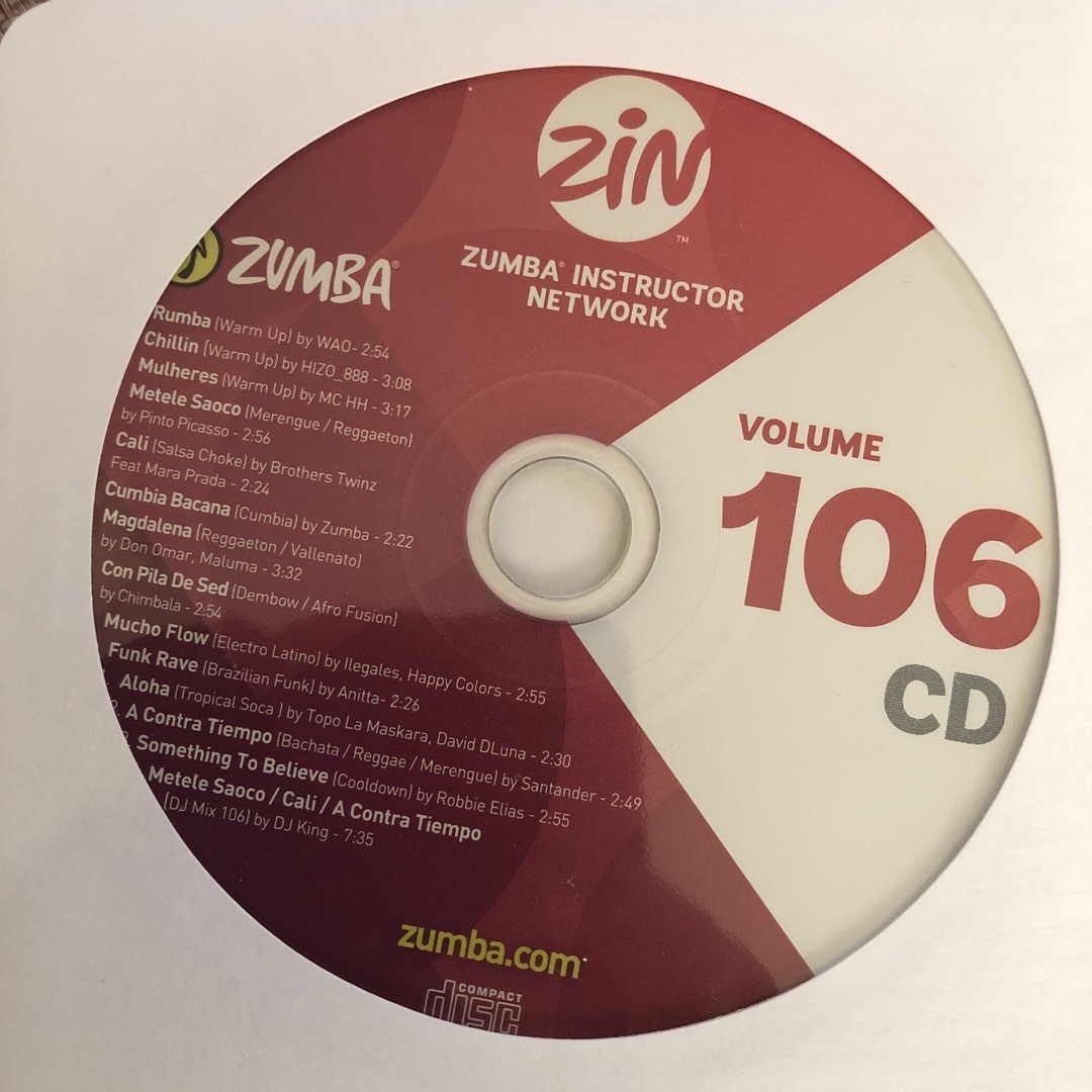 zumba zin CD  30枚