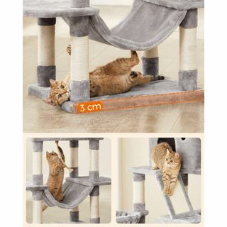 オシャレで2m超のキャットタワー、多頭飼いに最適