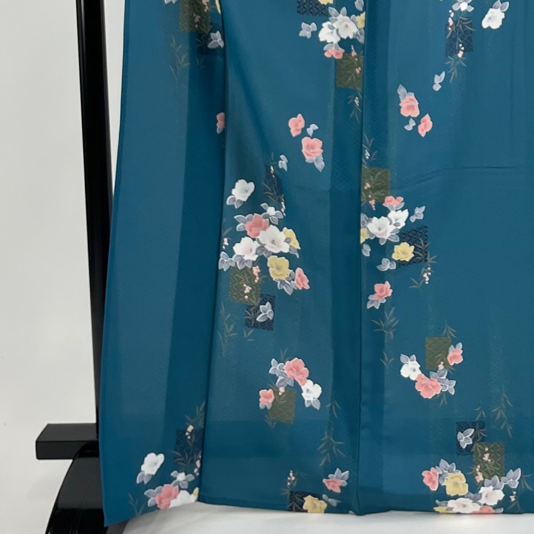 小紋 身丈170cm 裄丈65.5cm 化繊 美品 優品