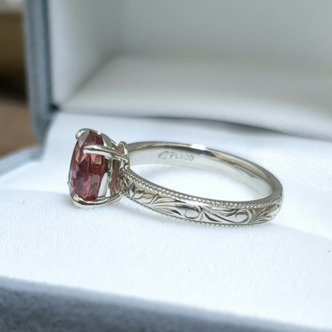 パパラチアサファイア【GIA】非加熱パパラチアサファイアリング2.07ct