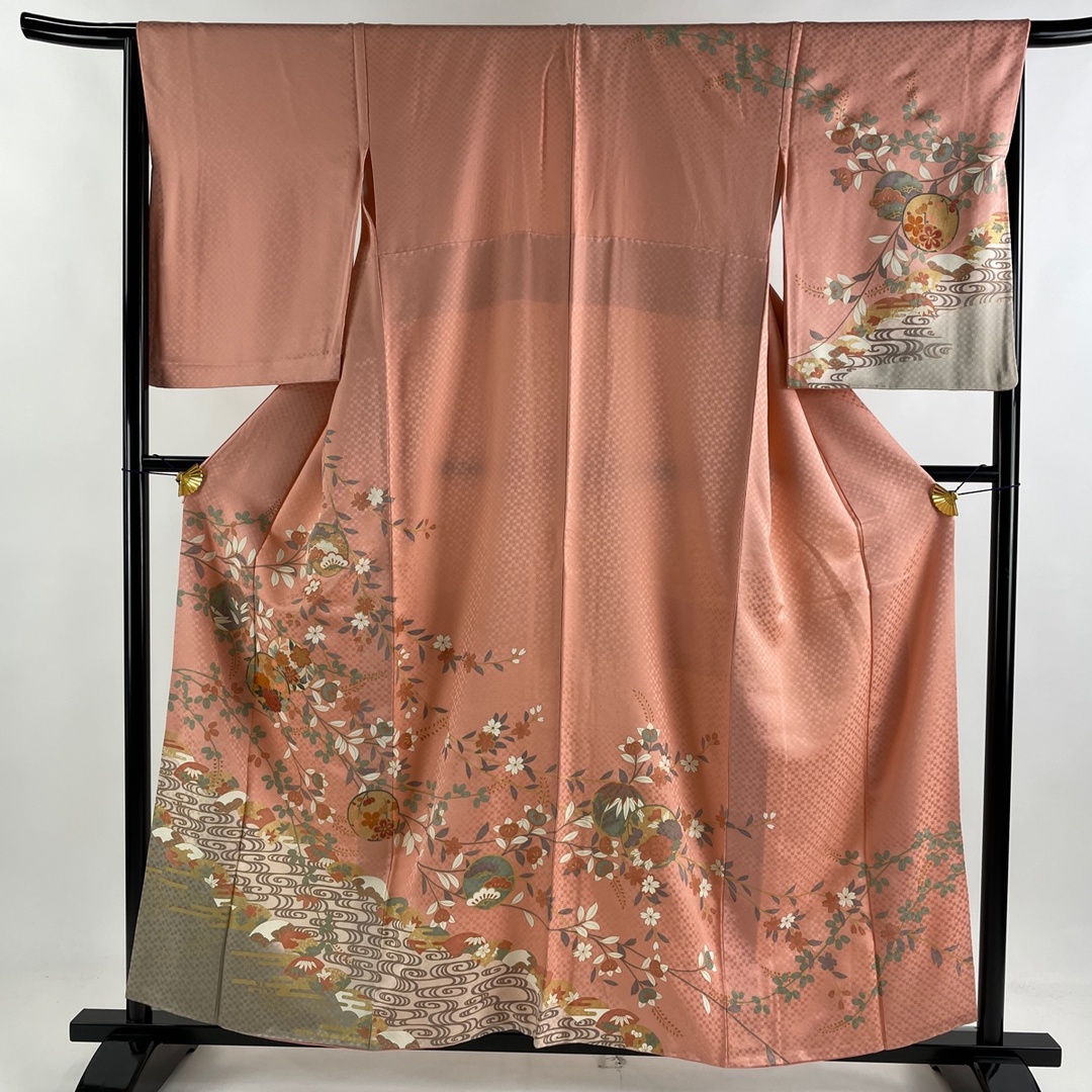 訪問着 美品 秀品 158cm 66cm 正絹