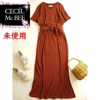 セシルマクビー(CECIL McBEE)の未使用★セシルマクビー リブ ニット ロング ワンピース(ロングワンピース/マキシワンピース)