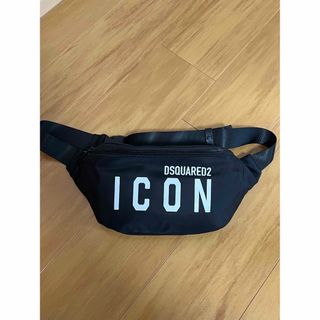 ディースクエアード(DSQUARED2)のディースクエアード 未使用保管品 ICON ボディバッグ ウエストバッグ 黒 (ボディーバッグ)