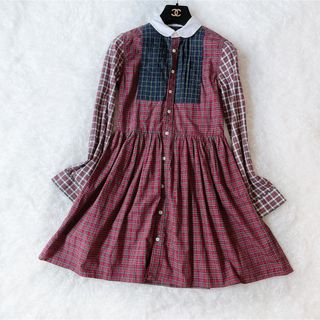 ポロラルフローレン チェックワンピース 子供 ワンピース(女の子)の