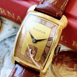 ブローバ(Bulova)の#2703【訳あり特価】メンズ 腕時計 ブローバ  動作品 手巻き 金張り(腕時計(アナログ))