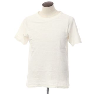 ウエアハウス(WAREHOUSE)の【中古】ウエアハウス ウェアハウス WAREHOUSE コットン 半袖 クルーネック Ｔシャツ ホワイト【サイズL】【メンズ】(Tシャツ/カットソー(半袖/袖なし))