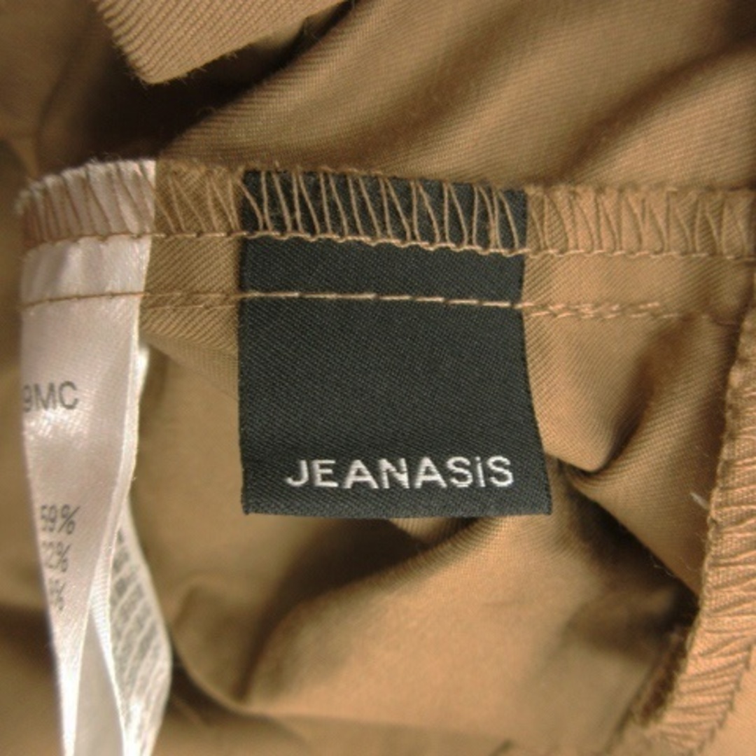 JEANASIS(ジーナシス)のジーナシス スカート フレア タック ロング ハイウエスト ベルト F 茶 レディースのスカート(ロングスカート)の商品写真