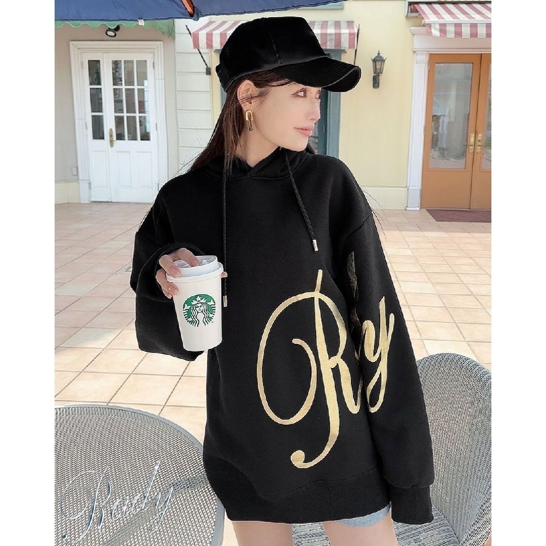 新品未開封♡Radyバックロゴ ラインロゴフーディー