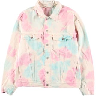 Louis Vuitton TIE-DYE WORKWEAR DENIM JACKET RM222 PU9 HNA63W tie-dye  workwear denim jacket white/black 50 white/black