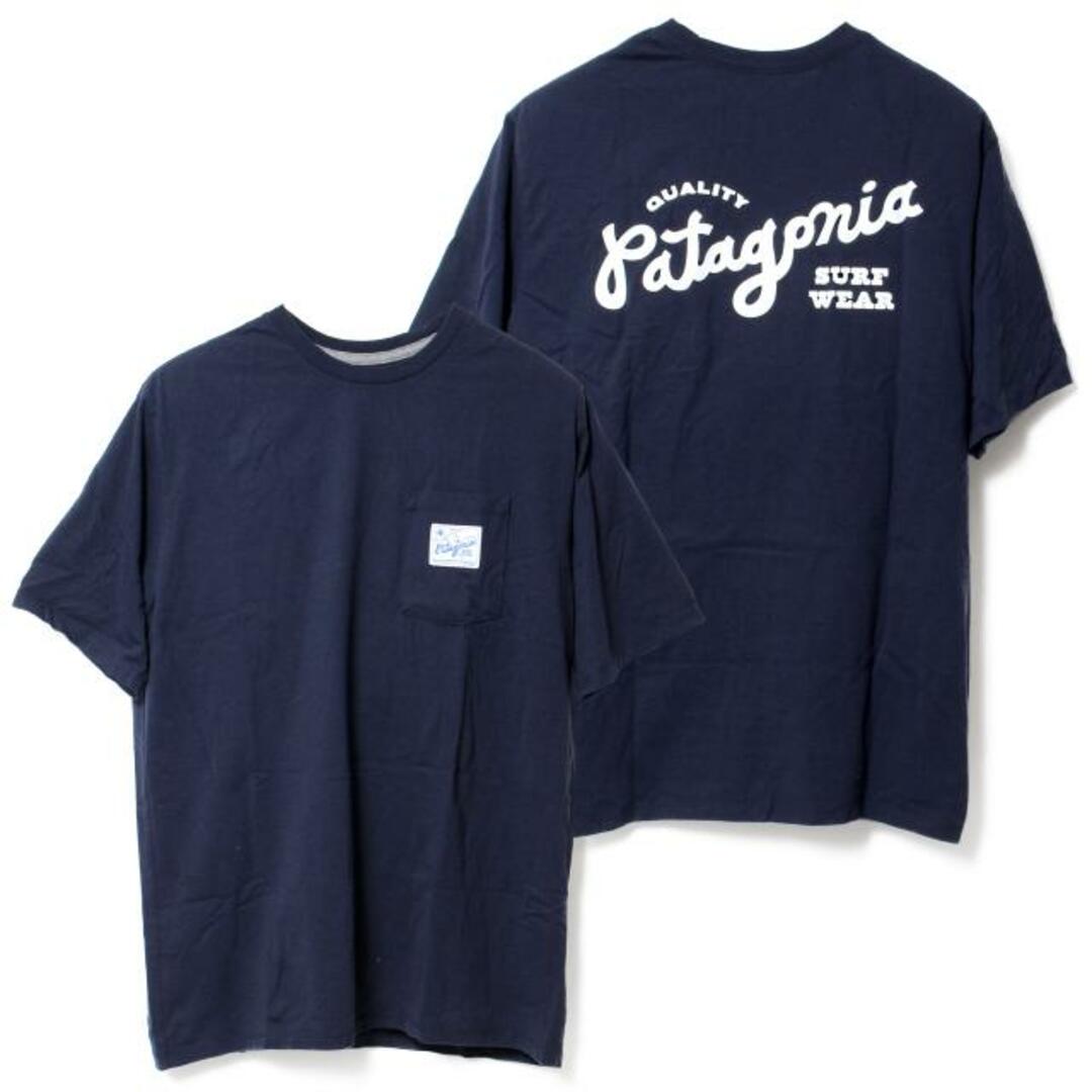 【新品未使用】 patagonia パタゴニア Tシャツ 半袖 QUALITY SURF POCKET RESPONSIBILI TEE 37442 【Lサイズ/NEW NAVY】