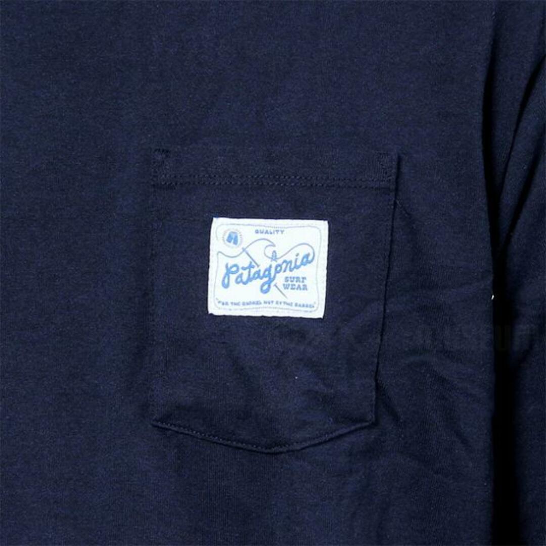 【新品未使用】 patagonia パタゴニア Tシャツ 半袖 QUALITY SURF POCKET RESPONSIBILI TEE 37442 【Lサイズ/NEW NAVY】 4