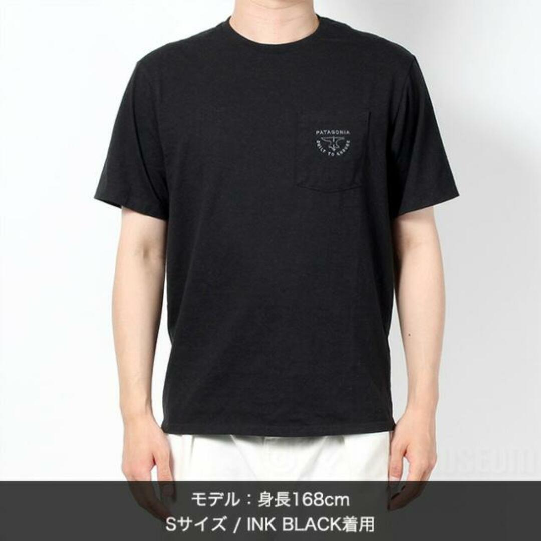 【新品未使用】 patagonia パタゴニア Tシャツ 半袖 ポケット FORGE MARK CREST POCKET RESPONSIBILI TEE 37656 【Mサイズ/NEW NAVY】