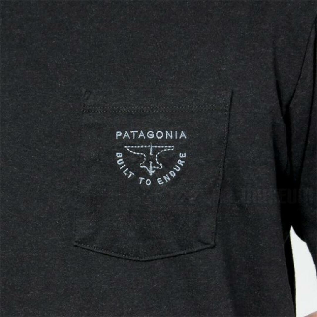 【新品未使用】 patagonia パタゴニア Tシャツ 半袖 ポケット FORGE MARK CREST POCKET RESPONSIBILI TEE 37656 【Mサイズ/NEW NAVY】