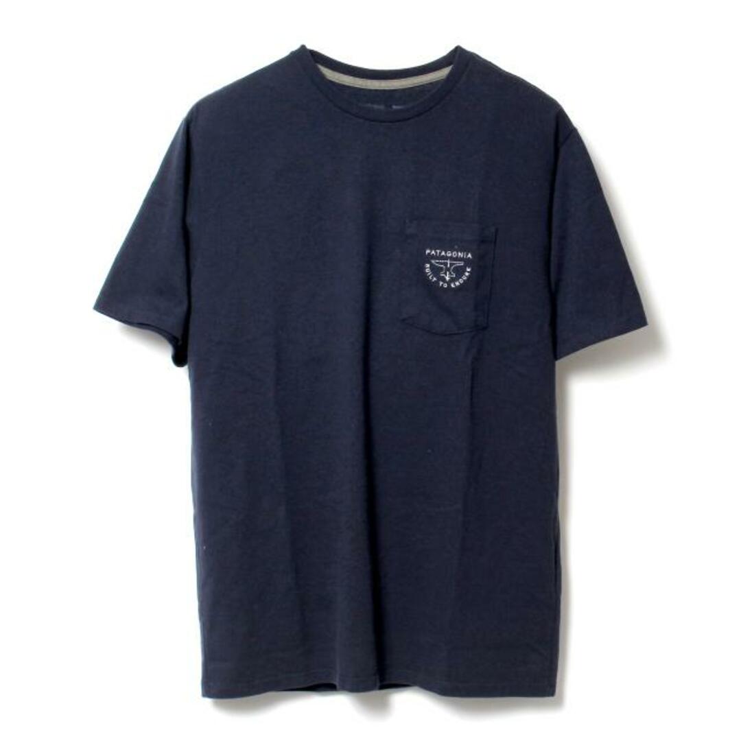 【新品未使用】 patagonia パタゴニア Tシャツ 半袖 ポケット FORGE MARK CREST POCKET RESPONSIBILI TEE 37656 【Sサイズ/NEW NAVY】