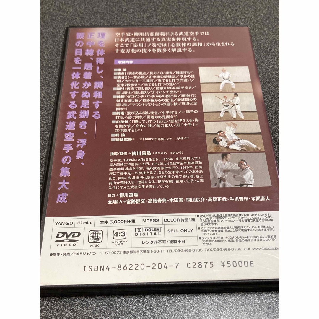 DVD  柳川昌弘の理 伝授！武道空手　二巻セット 2