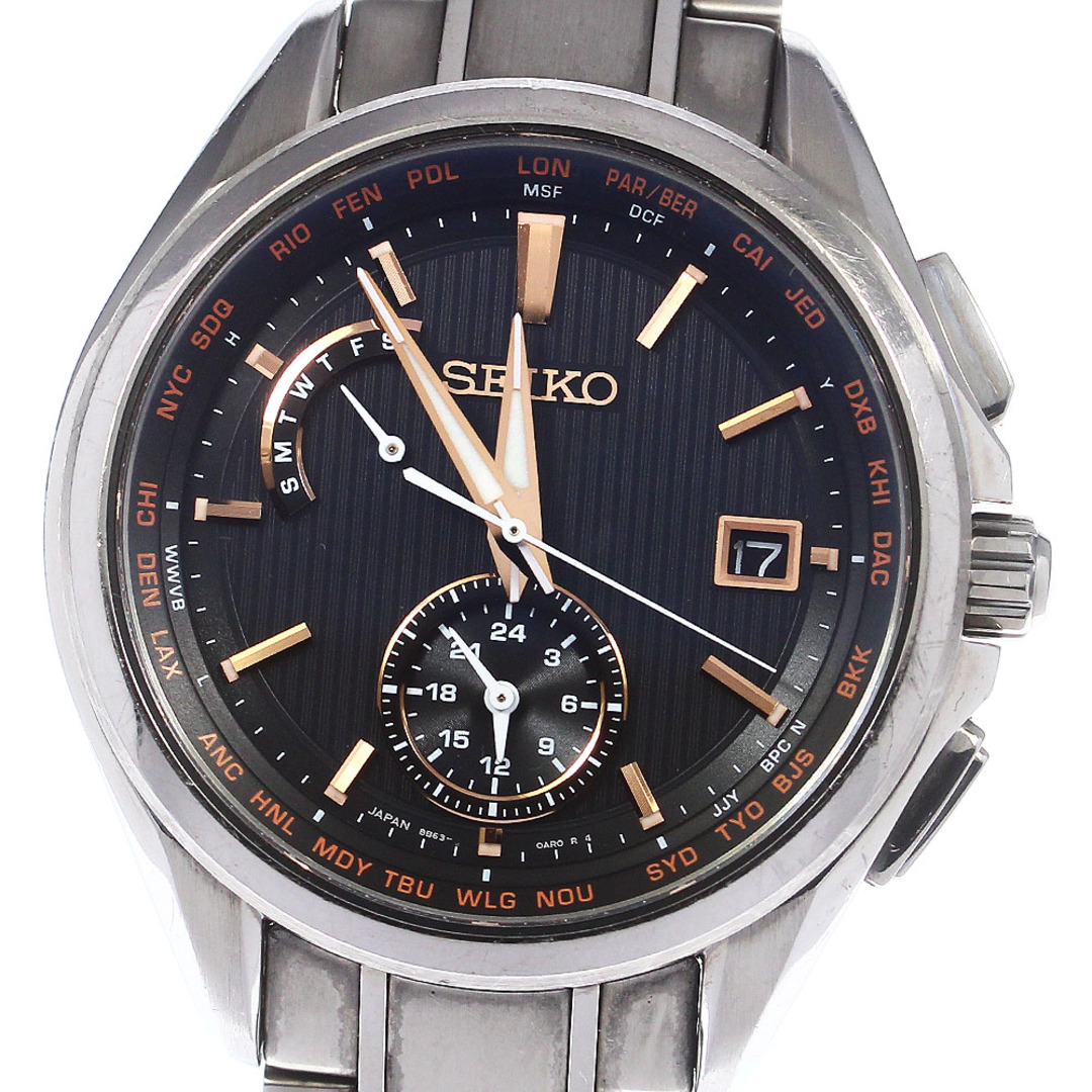 セイコー SEIKO SAGA291/8B63-0AV0 ブライツ フライトエキスパート デュアルタイム ソーラー電波 メンズ _767667