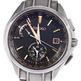 セイコー(SEIKO)のセイコー SEIKO SAGA291/8B63-0AV0 ブライツ フライトエキスパート デュアルタイム ソーラー電波 メンズ _767667【ev10】(腕時計(アナログ))