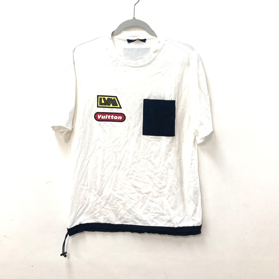 LOUIS VUITTON(ルイヴィトン)のルイヴィトン LOUIS VUITTON ハイブリッドコットンＴシャツ 1ABJ28 アパレル トップス 半袖Ｔシャツ コットン ホワイト 美品 メンズのトップス(Tシャツ/カットソー(半袖/袖なし))の商品写真