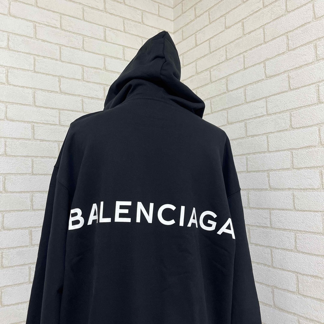 BALENCIAGA バレンシアガ 本物 バックロゴ パーカー フーディー