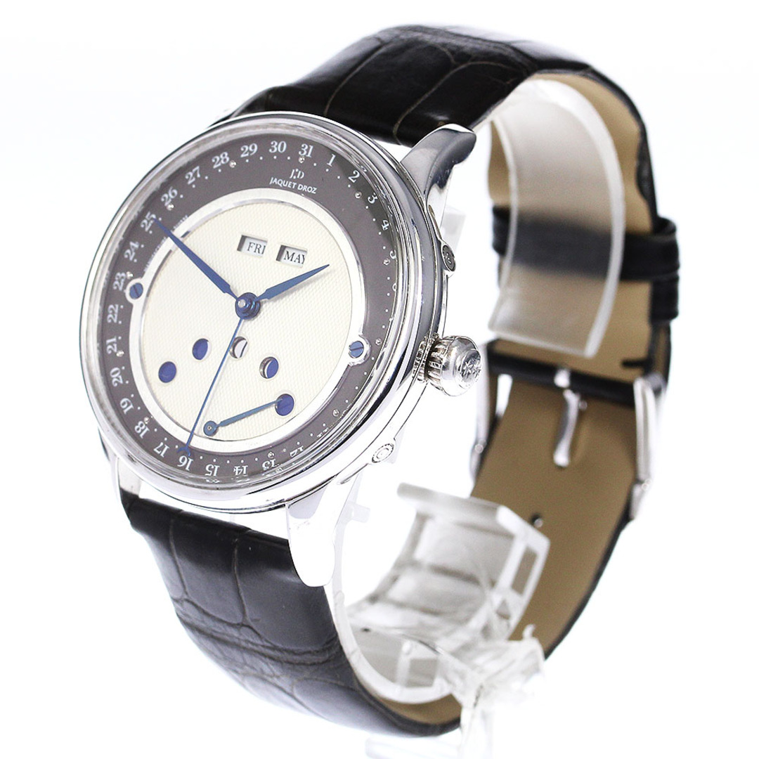 ジャケドロー JAQUET DROZ J012624203 ルナ レトログラード K18WG ムーンフェイズ 自動巻き メンズ 良品 _753482 メンズの時計(腕時計(アナログ))の商品写真