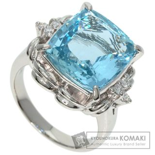 SELECT JEWELRY アクアマリン ダイヤモンド リング・指輪 PT900 レディース(リング(指輪))