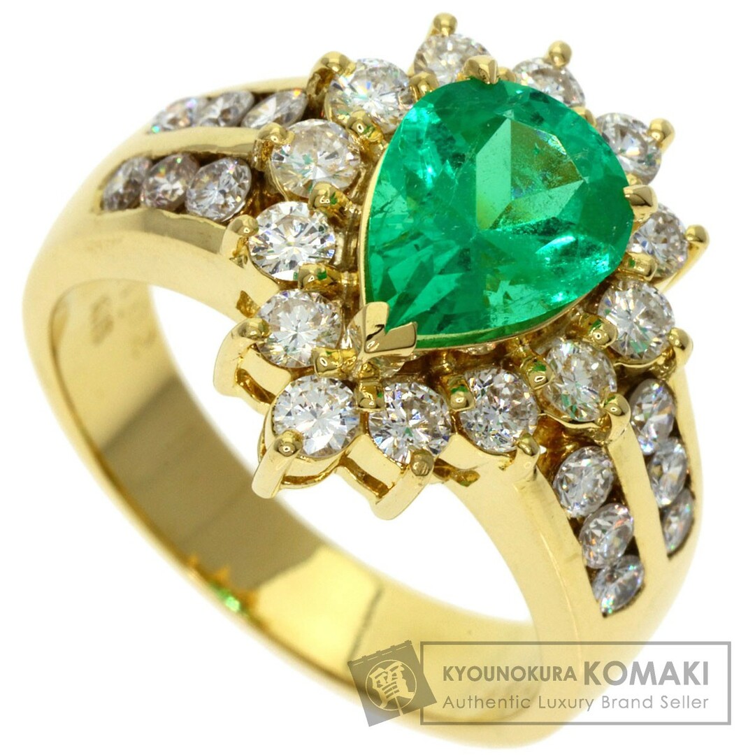 SELECT JEWELRY エメラルド ダイヤモンド リング・指輪 K18YG レディース レディースのアクセサリー(リング(指輪))の商品写真