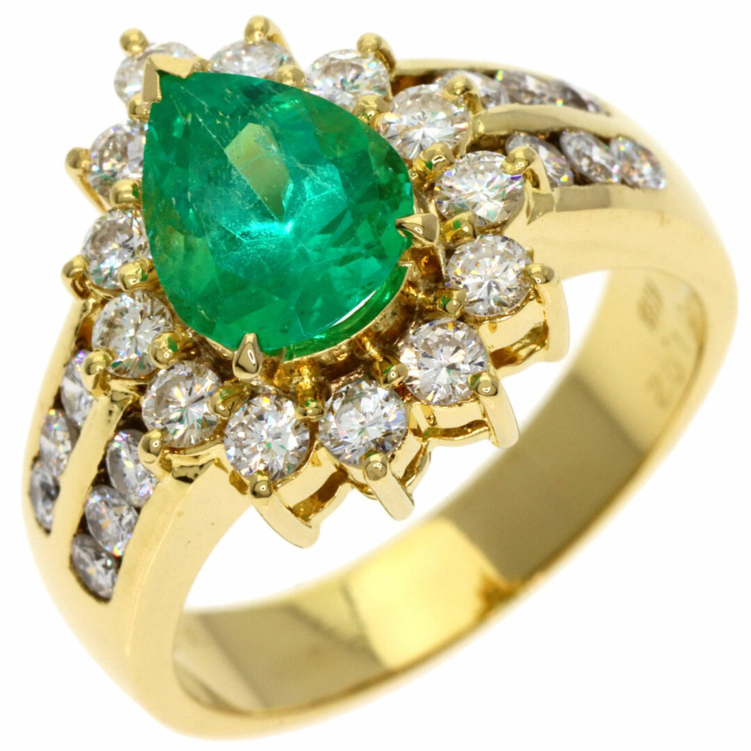 SELECT JEWELRY エメラルド ダイヤモンド リング・指輪 K18YG レディース レディースのアクセサリー(リング(指輪))の商品写真