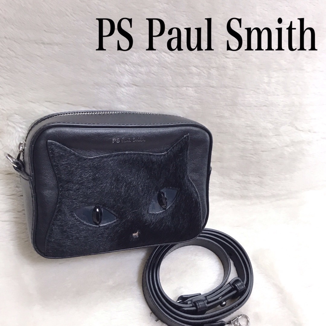 約165cmマチ希少 美品 Paul Smith ダンシングキャット ショルダーバッグ PS