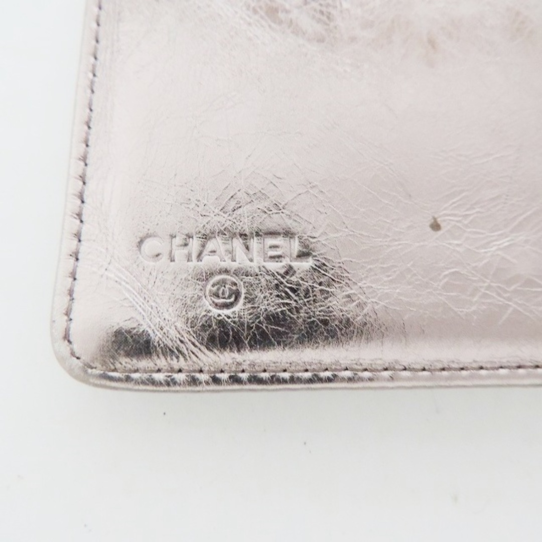 シャネル 長財布 - シルバー レザー シャネル 長財布 - シルバー レザー